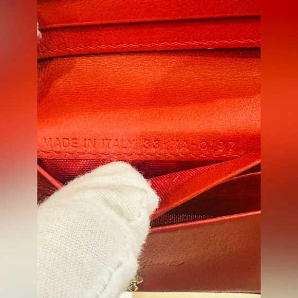 π₯ CHRISTIAN DIOR STUD BIFOLDD COMPACT WALLET w/Dust Bag - Picture 8 of 11